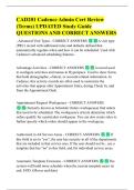 CAD201 Cadence Admin Cert Review  &lpar;Terms&rpar; UPDATED Study Guide  QUESTIONS AND CORRECT ANSWERS - Advanced Visit Types - CORRECT ANSWERS     