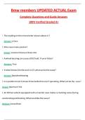 BMW Members Actual Exam 2026 Complete Questions and Guide Answers&comma; 100&percnt; Verified Graded A&plus;