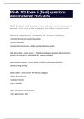 FSHN 101 Exam 5 &lpar;final&rpar; questions well answered 2025&sol;2026