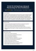 NU650 &sol; NU 650 Final Exam &lpar;Advanced Pharmacology for Nurse Practitioners&rpar; &ndash; Latest 2025&sol;2026 Edition &bull; 99 Real Exam Questions &bull; Fully Verified A&plus; Answers