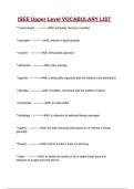 ISEE Upper Level VOCABULARY LIST &lpar;100&percnt; VERIFIED&rpar;&vert; 2025&sol;2026