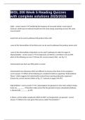 BIOL 200 Week 5 Reading Quizzes with complete solutions 2025&sol;2026