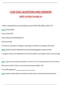 F100 CGSC Exam 2026 &vert;Complete Questions and Guide Answers&comma; 100&percnt; Verified Graded A&plus;