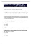 Bio 180 Final Exam questions with correct answers rated A&plus; 2025&sol;2026