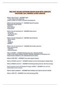 WGU D487 SECURE SOFTWARE DESIGN EXAM WITH COMPLETE SOLUTIONS 100&percnt; VERIFIED LATEST UPDATE&excl;&excl;