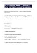 BIOL 546 FINAL EXAM QUESTIONS WITH CORRECT ANSWERS 2025&sol;2026
