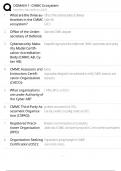 CMMC Ecosystem - Domain 1 &sol; Cybersecurity Maturity Model Certification &sol; 2025 Study Guide &sol; Score 100&percnt; &sol; Test Bank