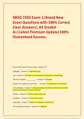  NRSG 2350 Exam 1&vert;Brand New Exam Questions with 100&percnt; Correct Clear Answers&vert; All Graded A&plus;&vert;Latest Premium Update&vert;100&percnt; Guaranteed Success&period;