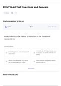 FDNY G-60 Test Questions and Answers