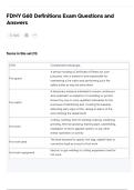 FDNY G60 Definitions Exam Questions and Answers