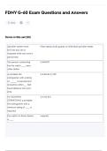 FDNY G-60 Exam Questions and Answers