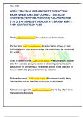 AGBU 2389 FINAL EXAM NEWEST 2026 ACTUAL  EXAM QUESTIONS AND CORRECT DETAILED  ANSWERS &lpar;VERIFIED ANSWERS&rpar; ALL ANSWERED  &lbrace;110 Q & A&rcub; ALREADY GRADED A&plus; &vert; BRAND NEW&excl; &vert;  100&percnt; GUARANTEED PASS