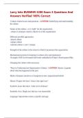 Larry Inks BUSMHR 3200 Exam 3 Questions And  Answers Verified 100&percnt; Correct