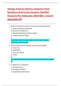 Georgia Antenna Systems Inspector Exam  Questions And Correct Answers &lpar;Verified  Answers&rpar; Plus Rationales 2026 Q&A &vert; Instant  Download Pdf