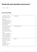 Florida 215 exam Questions and Answers