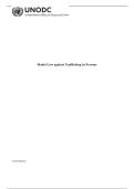 MODEL LAW AGAINST TRAFFICKING IN PERSONS COMPLETE STUDY GUIDE & ANALYSIS