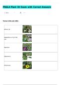FNGLA Plant ID Exam with Correct Answers 