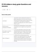 FS 110 Midterm study guide Questions and Answers