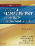 TEST BANK For  Dental Management of the Medically Compromised Patient&comma; 8th  Edition Verified Chapters Complete Newest Version