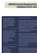 NBDHE Dental Hygienist Practice Test &lpar;Updated 2025-2026&rpar;