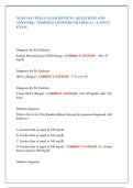 NURS 5433 Final Exam Review&colon; Questions & Verified Answers &vert; FNP II Study Guide for Diabetes&comma; Musculoskeletal&comma; Endocrine&comma; Renal&comma; & Respiratory