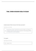 SHADOW HEALTH TINA JONES&comma; HEALTH HISTORY QUESTIONS AND VERIFIED ANSWERS