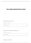 SHADOW HEALTH GASTROINTESTINAL TINA JONES QUESTIONS AND VERIFIED ANSWERS