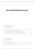 SHADOW HEALTH TINA JONES NEUROLOGICAL QUESTIONS AND VERIFIED ANSWERS