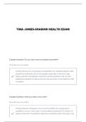 SHADOW HEALTH TINA JONES&comma; HEALTH HISTORY QUESTIONS AND VERIFIED ANSWERS