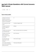 gas tech II Exam Questions with Correct Answers 100&percnt; Solved