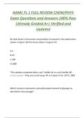 AAMC FL 1 FULL REVIEW CHEM&sol;PHYS  Exam Questions and Answers 100&percnt; Pass  &vert;Already Graded A&plus;&vert; Verified and  Updated