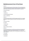 Multidimensional Care 2-Final Exam Questions and Correct Answers &lpar;100&percnt; VERIFIED&rpar;&vert; 2025&sol;2026