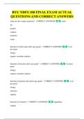 BYU NDFS 100 FINAL EXAM ACTUAL  QUESTIONS AND CORRECT ANSWERS
