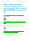 Georgia Hazardous Materials  Contractor Exam Questions And  Correct Answers &lpar;Verified Answers&rpar; Plus  Rationale2026 Q&A&vert; Instant Download  Pdf 