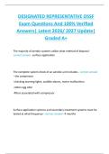 DESIGNATED REPRESENTATIVE OSSF  Exam Questions And 100&percnt; Verified  Answers&vert; Latest 2026&sol; 2027 Update&vert;  Graded A&plus;