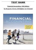 Financial Accounting&comma; 12th Edition by Weygandt & Kimmel &ndash; Complete Test Bank for Chapters 1&ndash;13