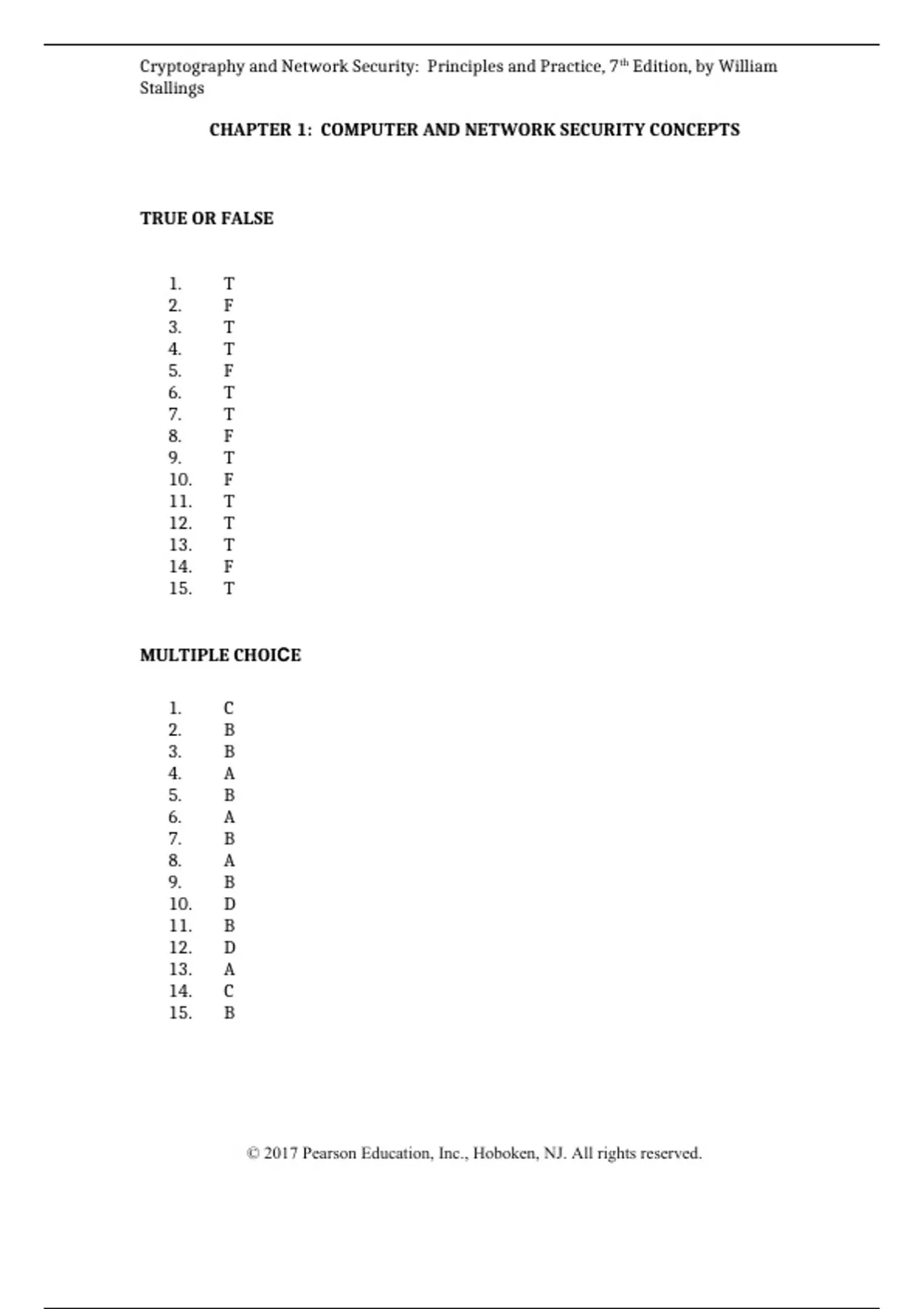 practice test bank questions, final exam : Cryptography and Network ...