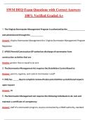SWM DEQ Exam Questions with Correct Answers &vert; 100&percnt; Verified &vert; Graded A&plus; &vert; Study Guide & Review