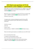 WS final exam questions ACTUAL  QUESTIONS AND CORRECT ANSWERS 