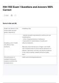 HIM 1103 Exam 1 Questions and Answers 100&percnt; Correct