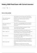 History 1020 Final Exam with Correct Answers