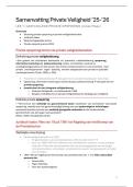 Volledige samenvatting Private Veiligheid '25-'26