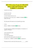 BIO 210 Lecture Exam &num;4 UPDATED  Study Guide 