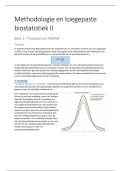 Methodologie en toegepaste biostatistiek 1 en 2