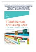 TEST BANK SOLUTIONS-Fundamentals of Nursing Care Concepts&comma; Connections and Skills 4th edition by Burton Smith