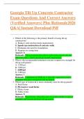 Georgia Tilt Up Concrete Contractor  Exam Questions And Correct Answers  &lpar;Verified Answers&rpar; Plus Rationale2026  Q&A&vert; Instant Download Pdf