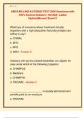 AMCA BILLING & CODING TEST 2026 Questions with  100&percnt; Correct Answers &vert; Verified &vert; Latest  Update&vert;&vert;Newest Exam&excl;&excl;&excl; 