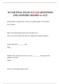 SCI 220 FINAL EXAM 2025-2026 QUESTIONS AND ANSWERS GRADED A&plus; GCU 