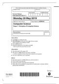 Pearson Edexcel IGCSE Computer Science 2025 &vert; Paper 4CP0&sol;01 &plus; Mark Scheme