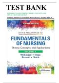Fundamentals of Nursing Theory Concepts and Applications 4th Edition Wilkinson Test Bank&period;pdf